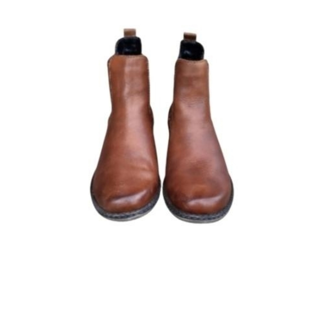 38 Reiker Remonte Chandra Leather Brown Chelsea Ankle Antistress Bootie Women 7 - Picture 2 of 11